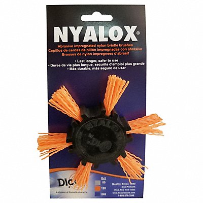 NYALOX BY DICO 7200045 Nyalox Flap Brush 120 Grit Orange 4