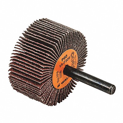 WALTER SURFACE TECHNOLOGIES 15F306 Flap Wheel 1/4 Shaft 2 x1 60gr