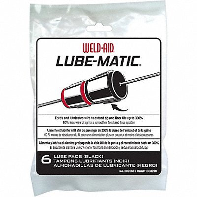 WELD AID 7060 WELD AID Wire Feeder Lubricant Pads PK6