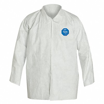 DUPONT TY303SWH2X0012G1 D2202 Disposable Shirt 2XL Snap PK12