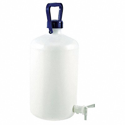GRAINGER 2086050010 Carboy 10 L 425 mm H White