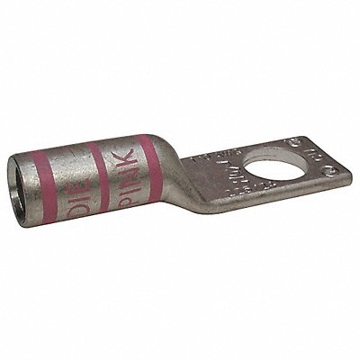GRAINGER 24C325 One Hole Lug Compression Connector Long Pink 42