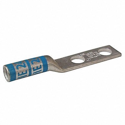 GRAINGER 24C403 Two Hole Lug Compression Connector Long Blue 24