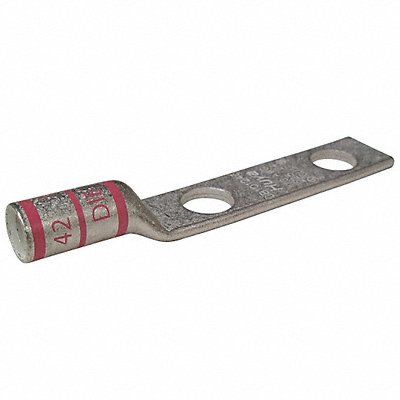 GRAINGER 24C381 Two Hole Lug Compression Connector Long Pink 42