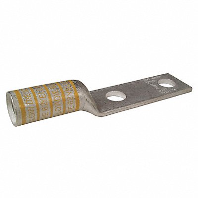 GRAINGER 24C411 Two Hole Lug Compression Connector Long Yellow 62