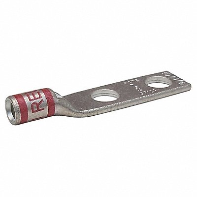GRAINGER 24C418 Two Hole Lug Compression Connector Short Red 21