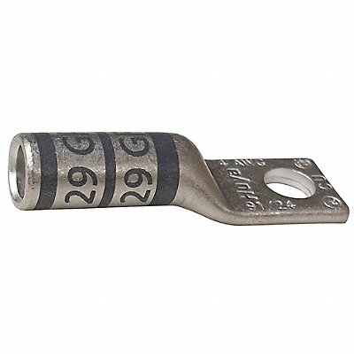 GRAINGER 24C993 One Hole Lug Compression Connector Long Grey 29