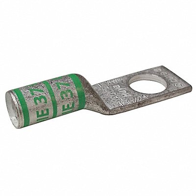 GRAINGER 24C999 One Hole Lug Compression Connector Long Green 37