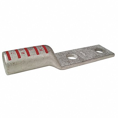 GRAINGER 24D030 Two Hole Lug Compression Connector Long Red 71