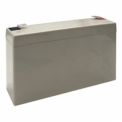 DUAL-LITE 120800 Battery 6V 6hr 4 1/64in Faston