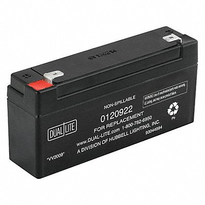 DUAL-LITE 120922 Battery 6V 6hr 2 21/32 Faston