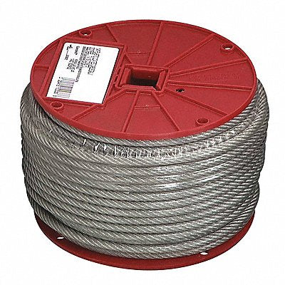 CAMPBELL 7000697 3/16In 7X19 Cable Vinyl To 1/4In 250 Ft