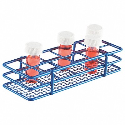 HEATHROW SCIENTIFIC HS120085 Test Tube Rack Epoxy-Coated Steel Blue
