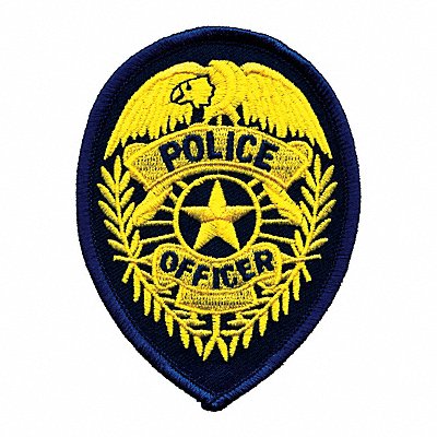 HEROS PRIDE 5125 Embroidered Patch Police Off Gold/Drk Navy