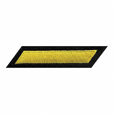 HEROS PRIDE 5371 Embroidered Patch Hashmark Md Gold/Black Flt