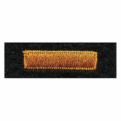 HEROS PRIDE 5395 Embroidered Patch Bar Drk Gold on Blck Felt