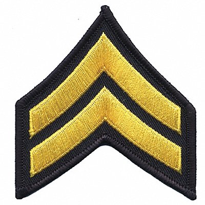 HEROS PRIDE 15404C Embroidered Patch CPL Medium Gold on Blck PR