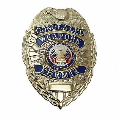 HEROS PRIDE 4104G Metal Badge Concealed Weapons Permit