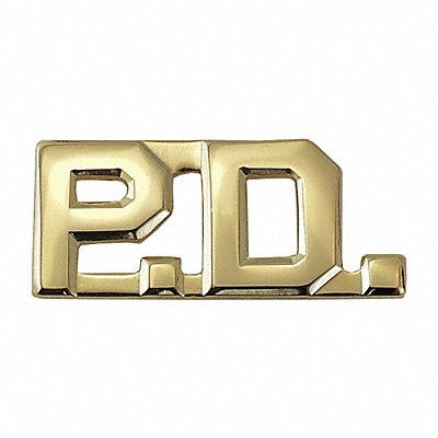 HEROS PRIDE 4315G Metal Rank Insignia P.D. Gold PR