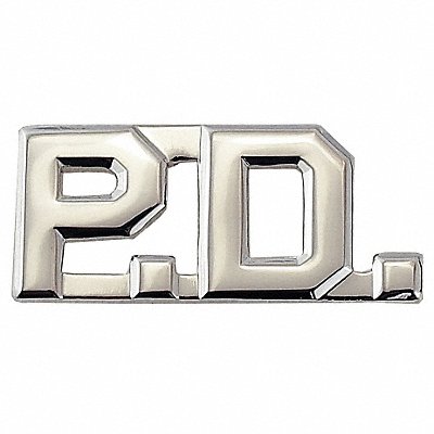 HEROS PRIDE 4315N Metal Rank Insignia P.D. Nickel PR