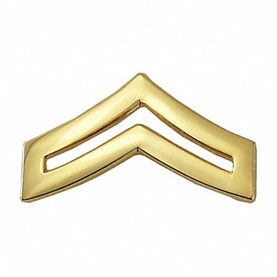 HEROS PRIDE 4420RG Metal Rank Insignia CPL. Chevron Gold PR