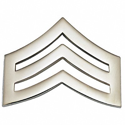 HEROS PRIDE 4422RN Metal Rank Insignia SGT. Chevron Nckl PR
