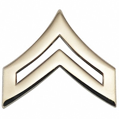 HEROS PRIDE 4440TN Metal Rank Insignia CPL. Chevron Nckl PR