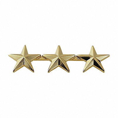 HEROS PRIDE 4492G Metal Rnk Insignia Three 5/8 Strs Gld PR