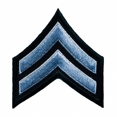 HEROS PRIDE 5415C Embroidered Patch CPL Grey on Black PR