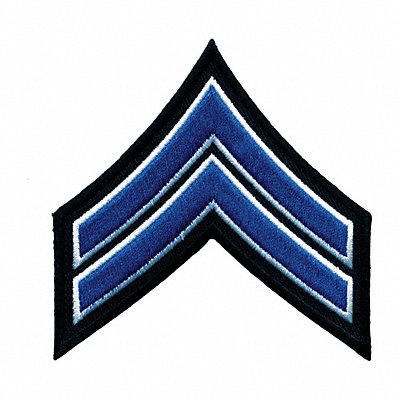 HEROS PRIDE 5425C Embroidered Patch CPL Royal Blue/Wht/Blck PR