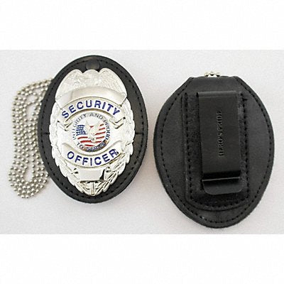 HEROS PRIDE 9140S Badge Holder Universal Black Leather