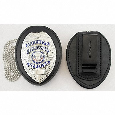 HEROS PRIDE 9150T0001 Badge Holder Universal Black Leather