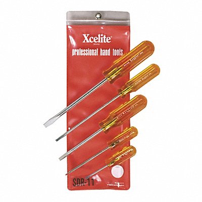 XCELITE SDR11N 5Piece Round Blade Screwdriver Set S