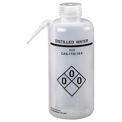 LAB SAFETY SUPPLY 24J891 Wash Bottle 750 mL 85.1 mm Dia PK2