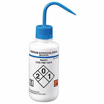 LAB SAFETY SUPPLY 24J896 Wash Bottle 500 mL 75 mm Dia PK6