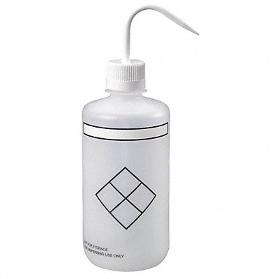 LAB SAFETY SUPPLY 24J917 Wash Bottle 1 L 93.2 mm Dia PK4