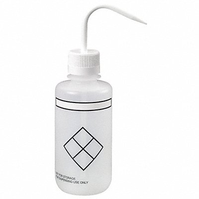 LAB SAFETY SUPPLY 24J919 Wash Bottle 500 mL 75 mm Dia PK6