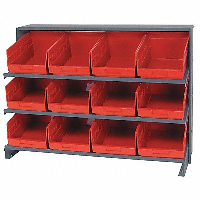 QUANTUM STORAGE SYSTEMS QPRHA207RD G7014 Bench Pick Rack 12x27x36in Red