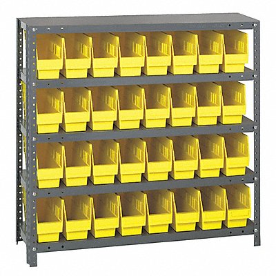 QUANTUM STORAGE SYSTEMS 1239201YL G6982 Bin Shelving 12inx39inx36in Yellow