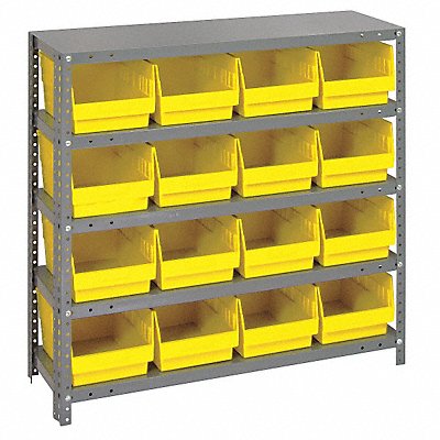 QUANTUM STORAGE SYSTEMS 1839208YL G6992 Bin Shelving 18inx39inx36in Yellow
