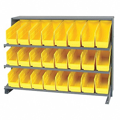 QUANTUM STORAGE SYSTEMS QPRHA201YL G7012 Bench Pick Rack 12x27x36in Yellow