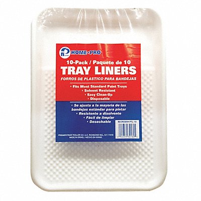 GRAINGER PTL10 Paint Tray Liner 1 qt 2 15 1/2 L PK10