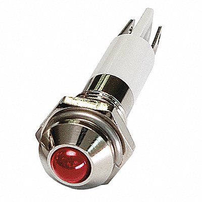 GRAINGER 24M042 Raised Panel Light Red 12 V DC