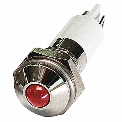 GRAINGER 24M078 Raised Panel Light Red 24 V DC