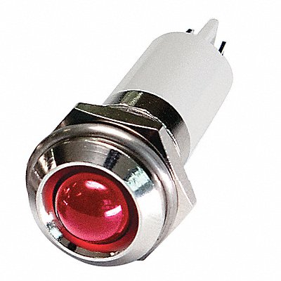GRAINGER 24M112 Raised Panel Light Red 24 V DC