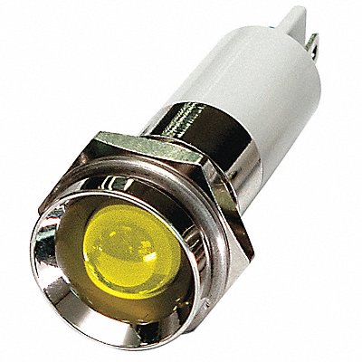 GRAINGER 24M119 Protruding Panel Light Yellow 12 V DC