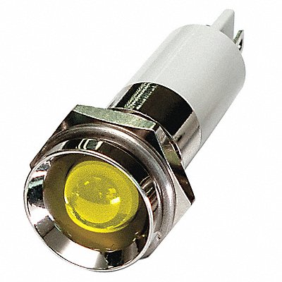 GRAINGER 24M122 Protruding Panel Light Yellow 24 V DC