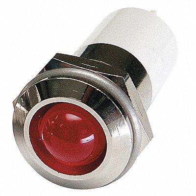 GRAINGER 24M148 Raised Panel Light Red 24 V DC
