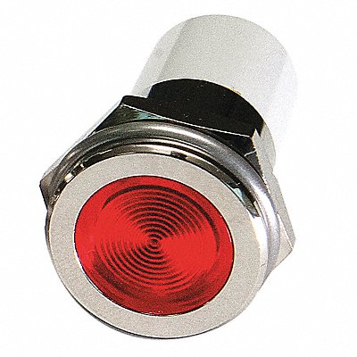 GRAINGER 24M163 Flush Panel Light Red 12 V DC