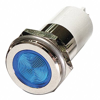 GRAINGER 24M171 Flush Panel Light Blue 24 V DC